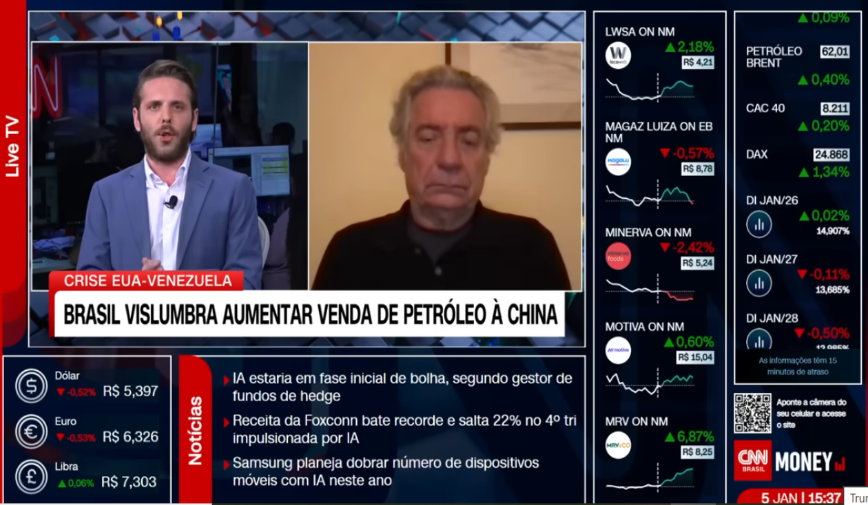 Trump dá xeque-mate na China e na Opep, diz Pires