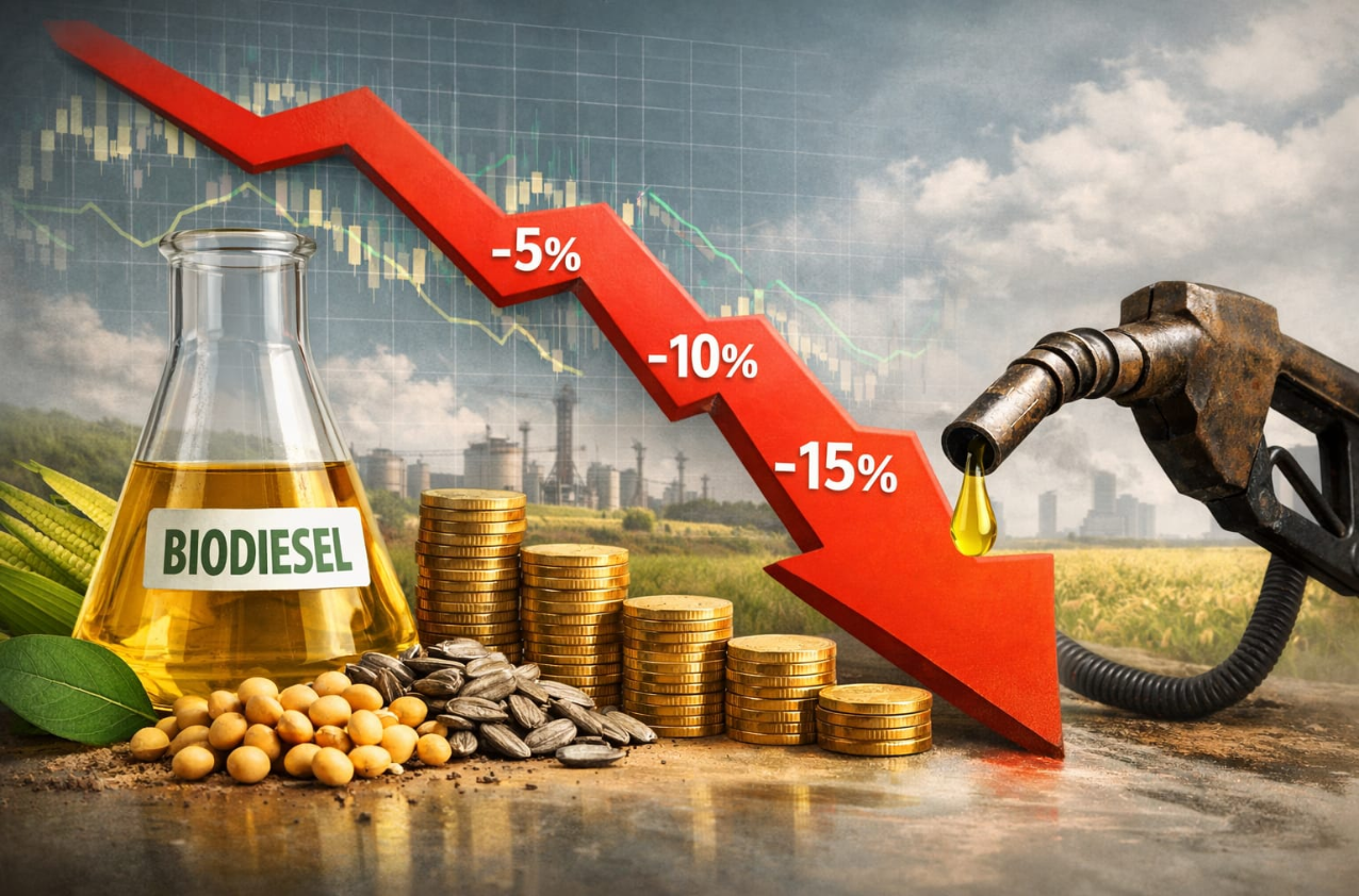 Setor sustenta trajetória de baixa nos preços do biodiesel
