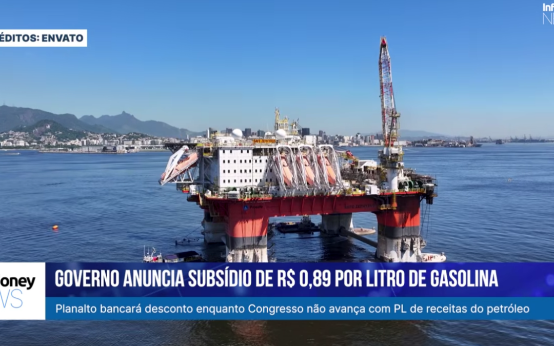 Governo anuncia subsídio de R$ 0,89 por litro de gasolina para segurar alta